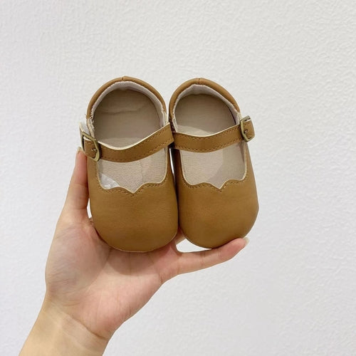 Baby Solid Color Leather Toddler Shoes