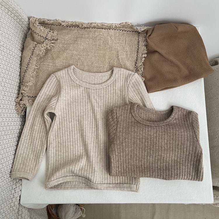 Baby Solid Color Comfy Fabric Shirt