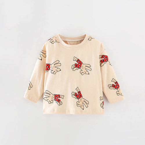 Baby Cartoon Dog Pattern Shirt