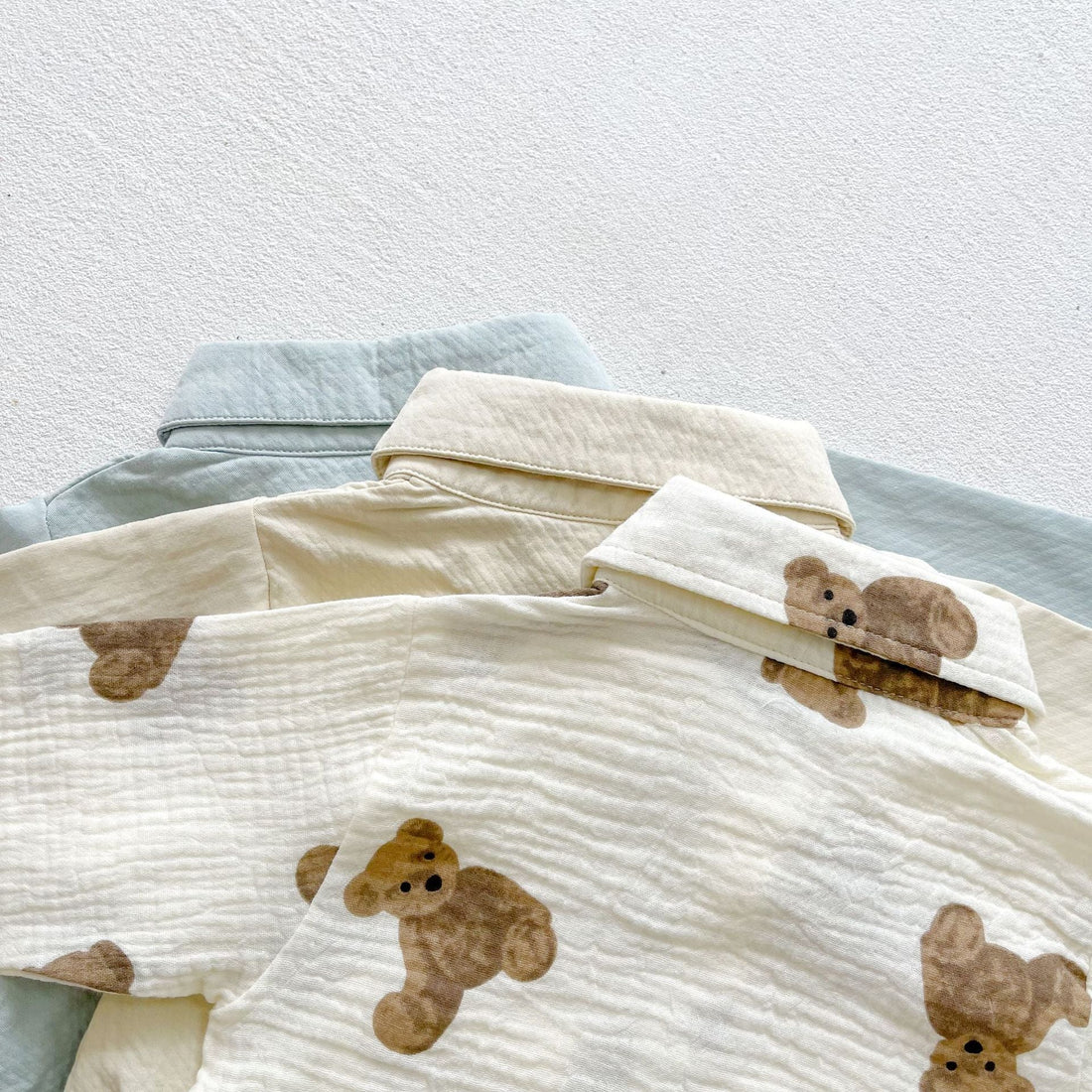 Baby Boy Solid Color Breasted Design