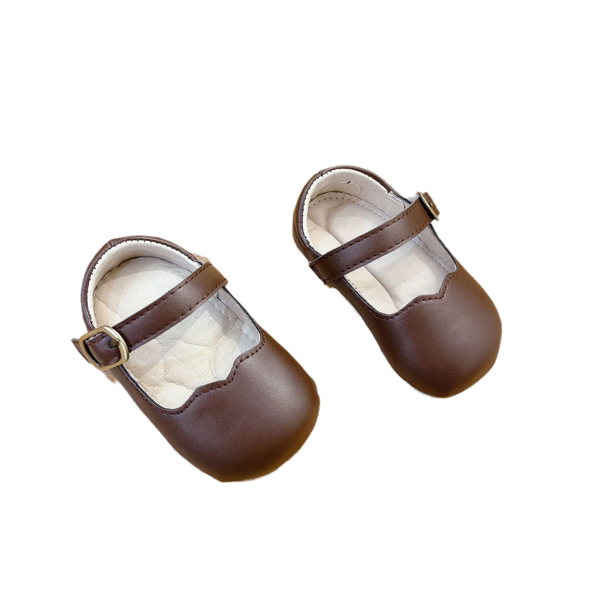 Baby Solid Color Leather Toddler Shoes