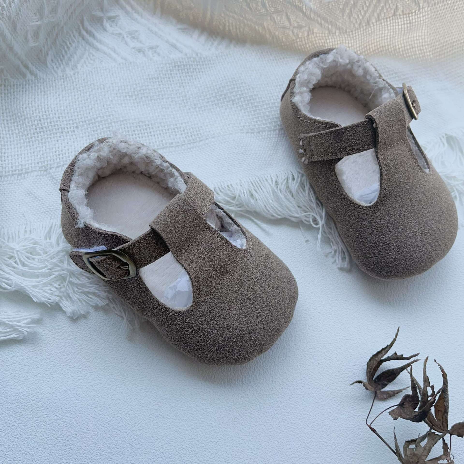 Baby Girl Plush Warm Anti-Slip Shoes