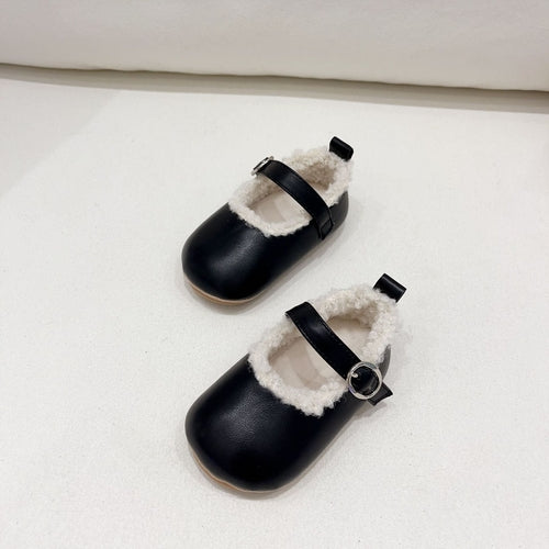 Infant Baby Girl Solid Color Warm Shoes