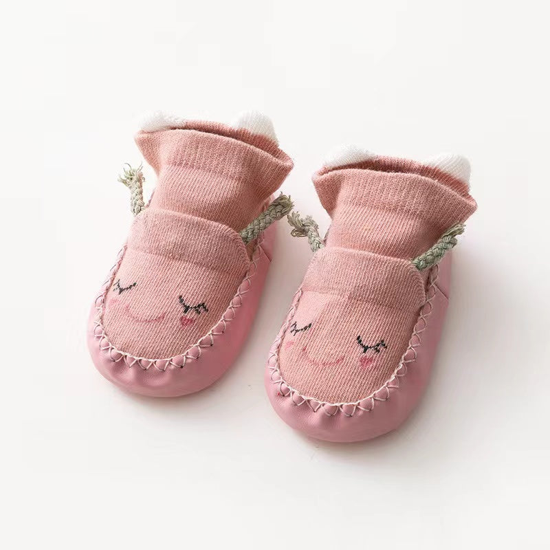 Baby Cartoon Embroidered Non-Slip Toddler Shoes