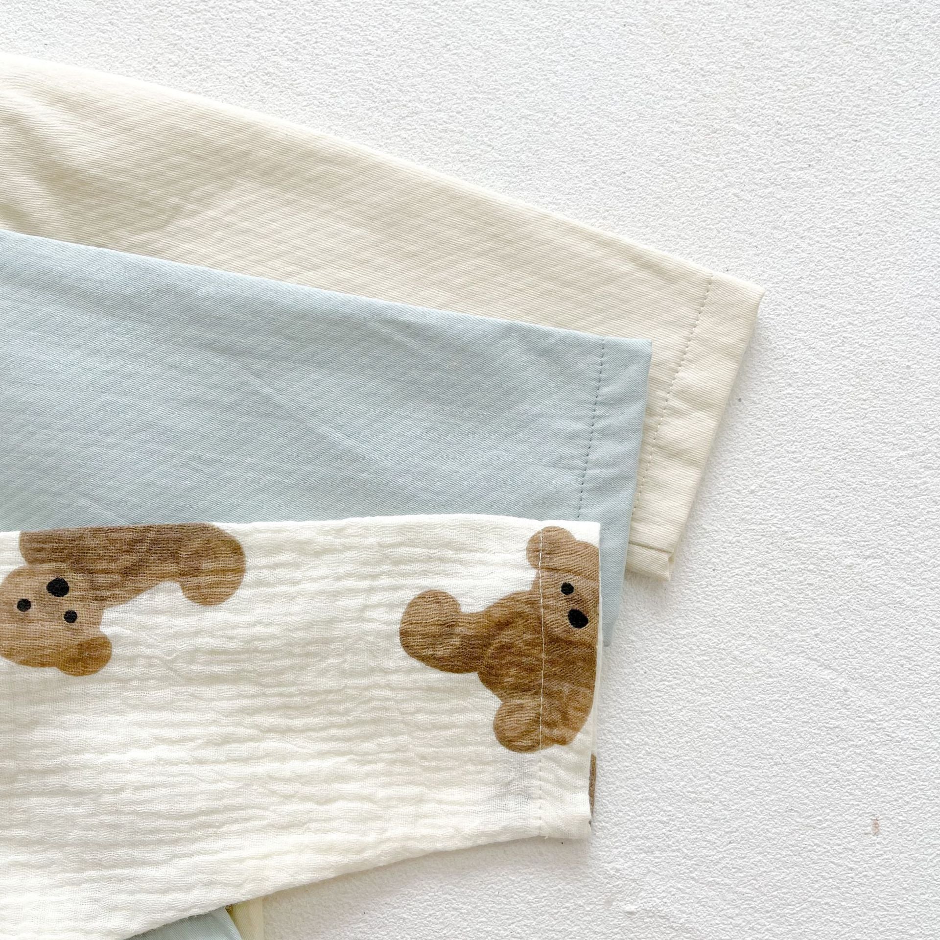 Baby Boy Solid Color Breasted Design