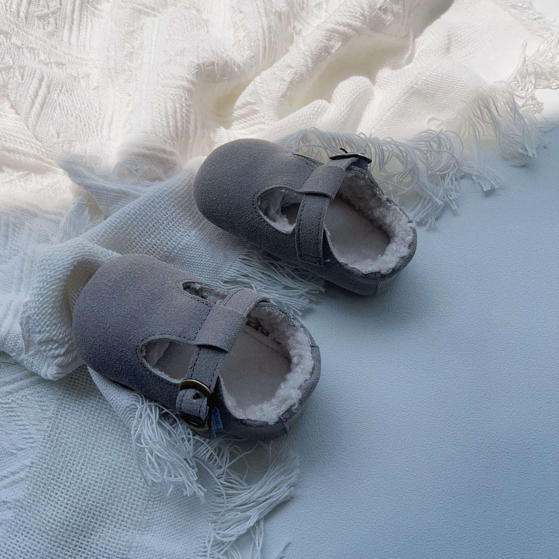Baby Girl Plush Warm Anti-Slip Shoes