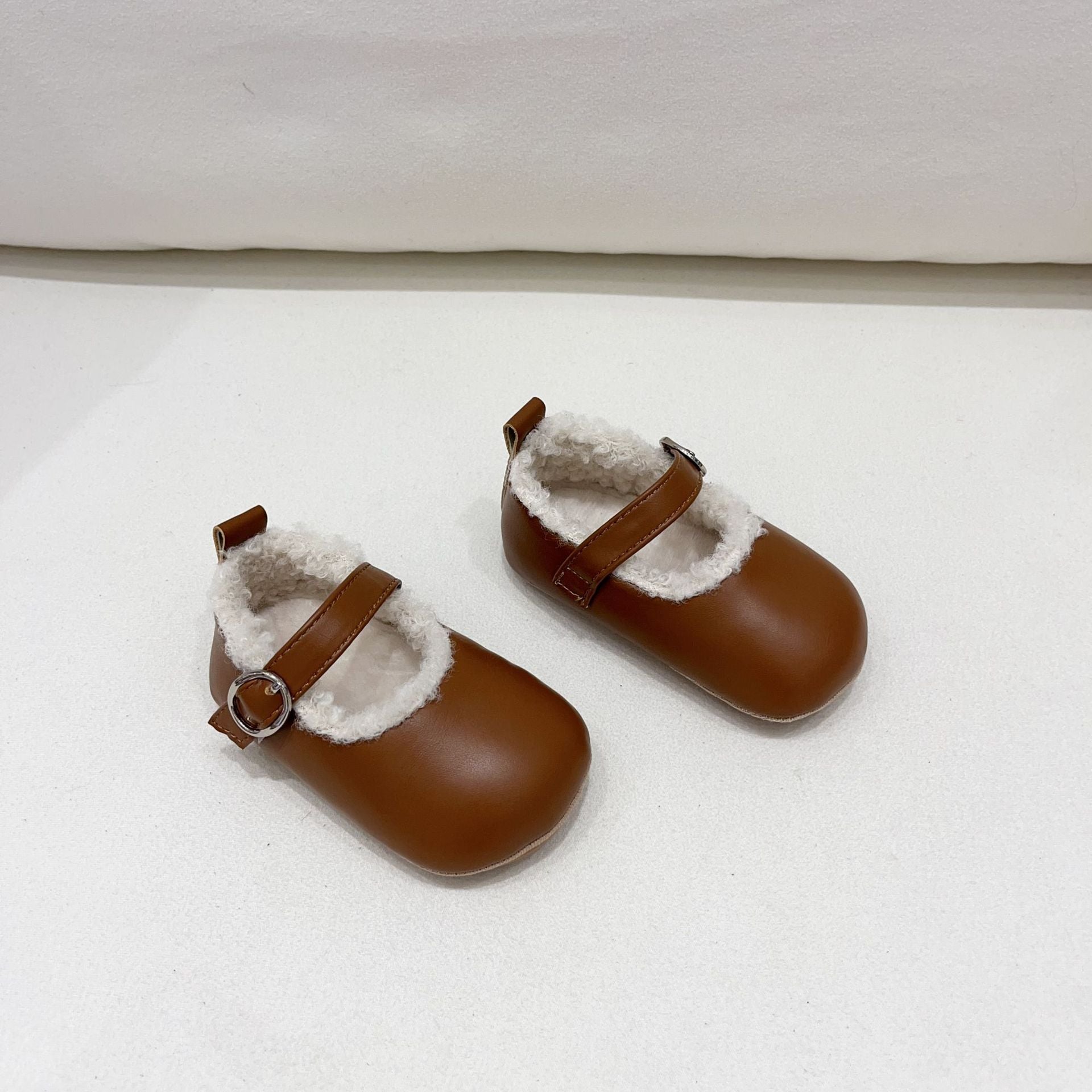 Infant Baby Girl Solid Color Warm Shoes
