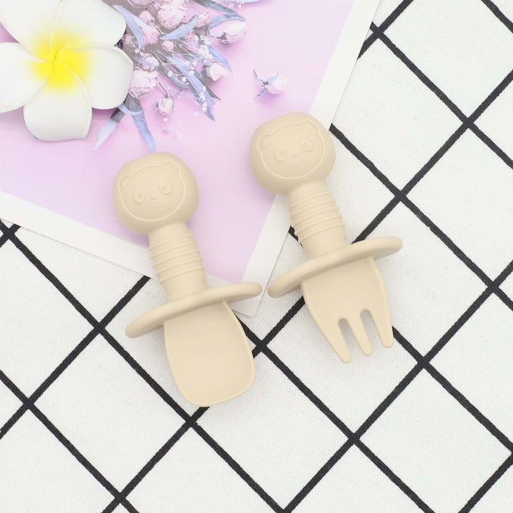 Baby Bear Food Training Silicone Spoon