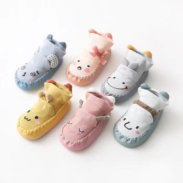 Baby Cartoon Embroidered Non-Slip Toddler Shoes