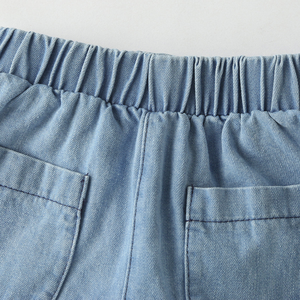 Baby Solid Color Butoon Shorts