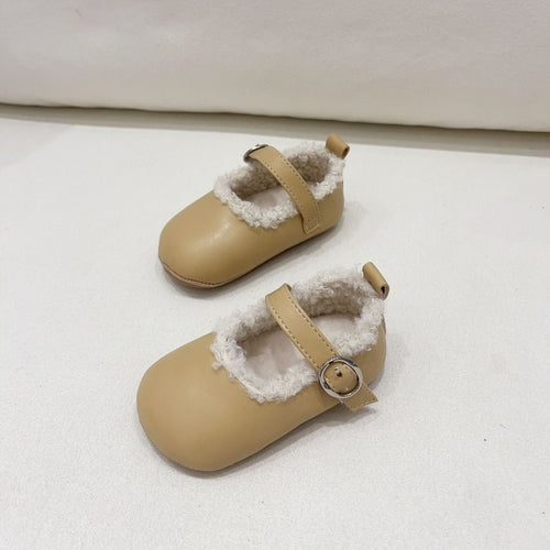 Infant Baby Girl Solid Color Warm Shoes