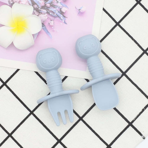 Baby Bear Food Training Silicone Spoon