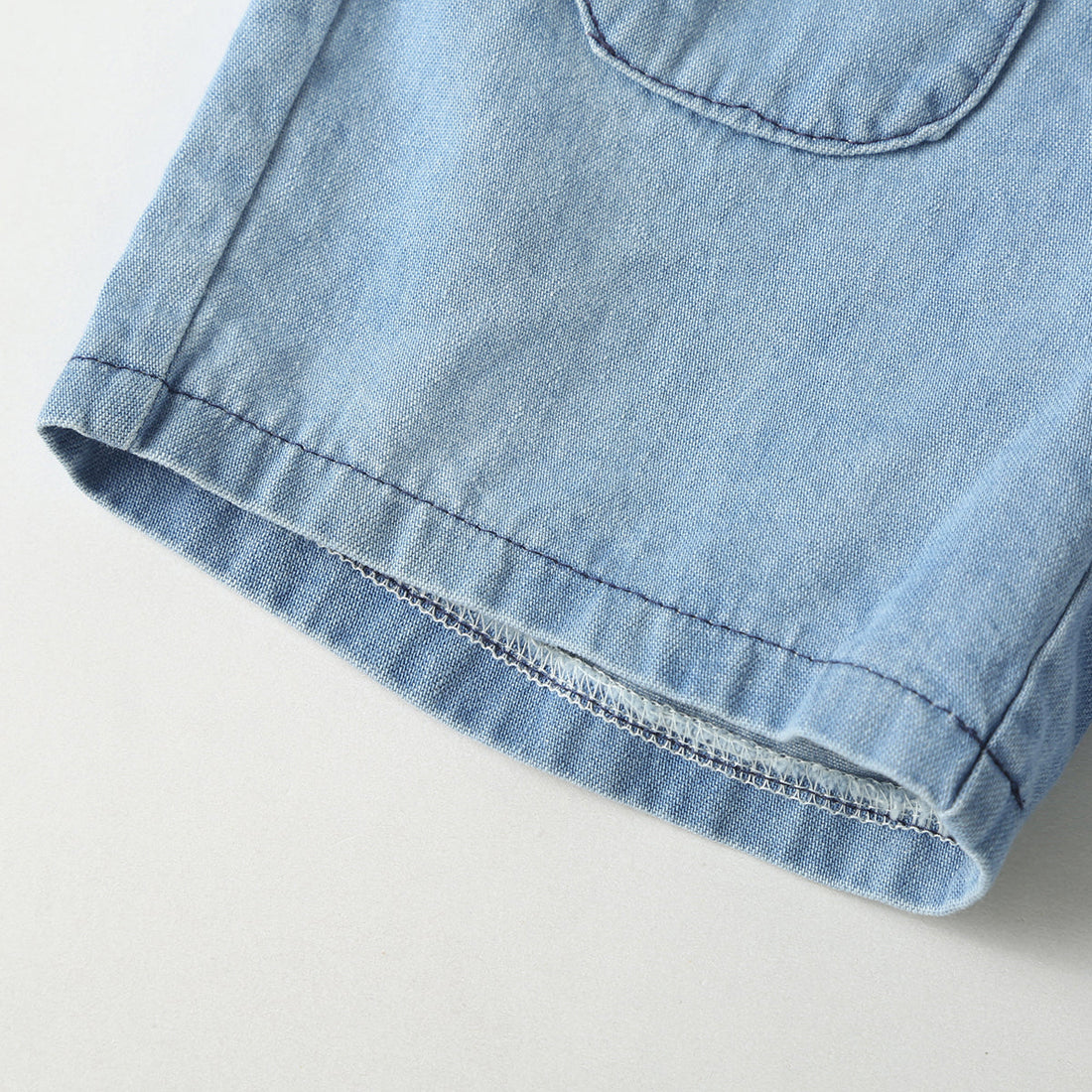 Baby Solid Color Butoon Shorts